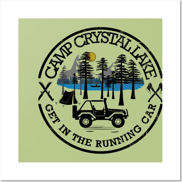 Camp Crystal Lake, Get in the Running Car Wall Art by Blended Designs